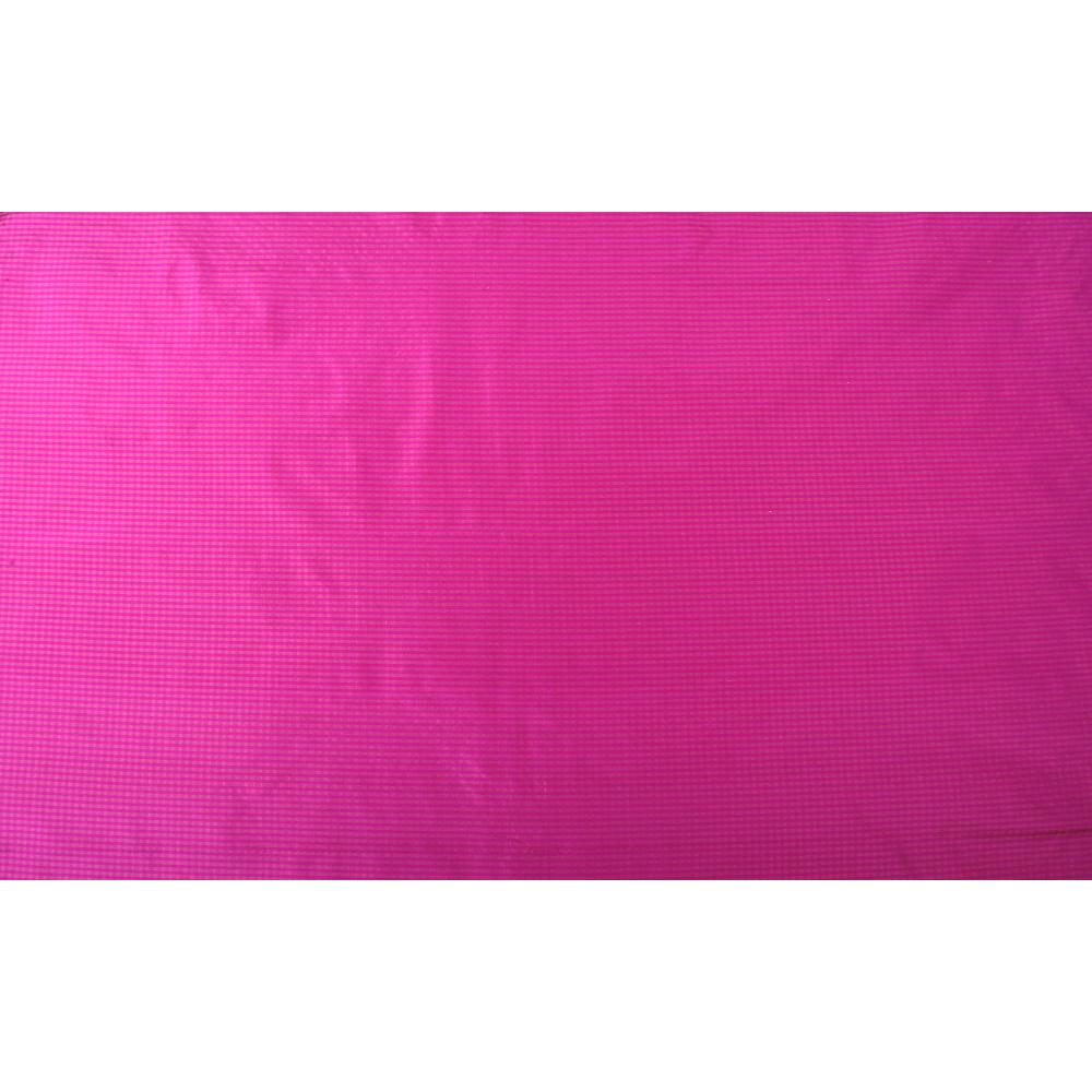 Margenta Color Striped  Silk Fabric