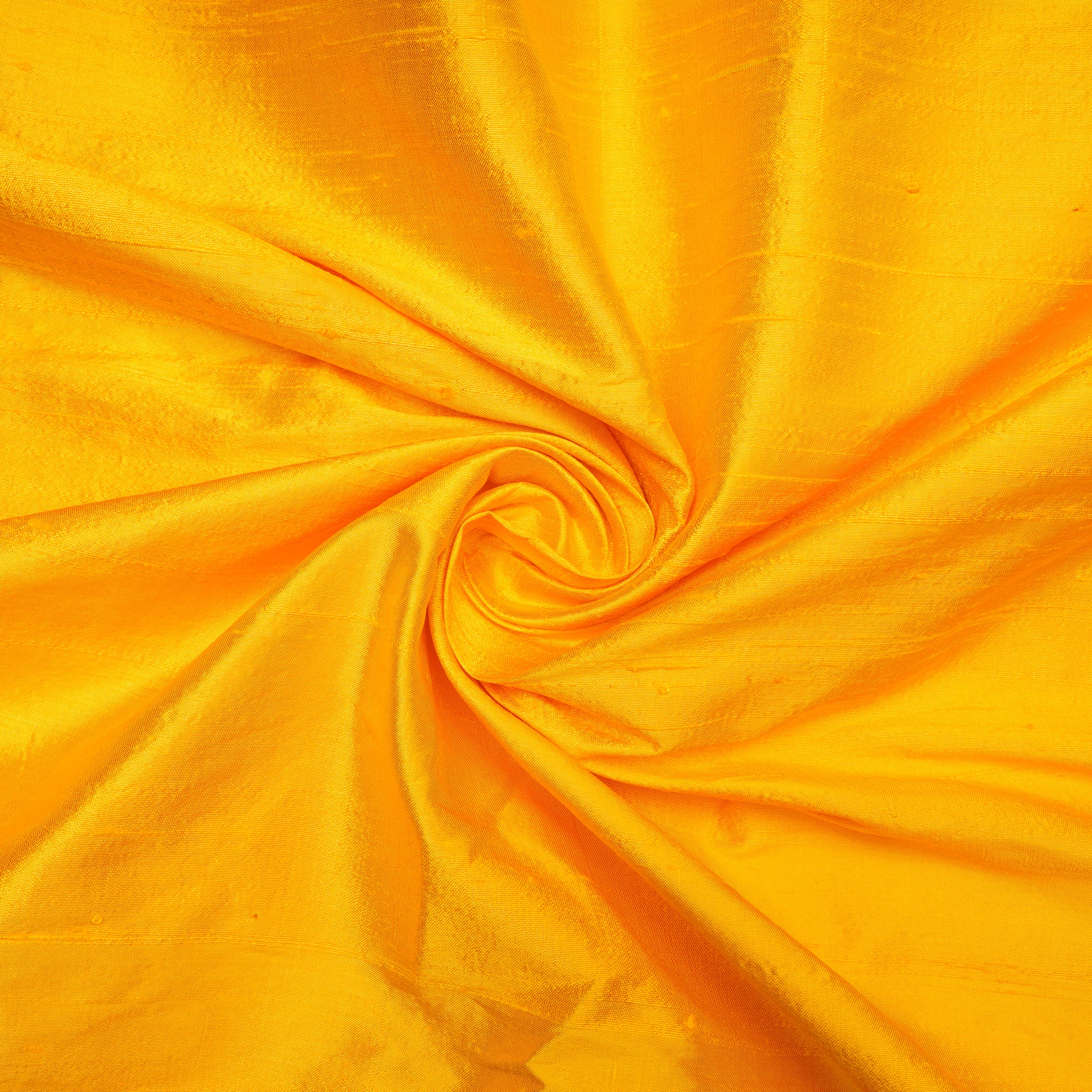 Yellow Color Dupion Silk Fabric