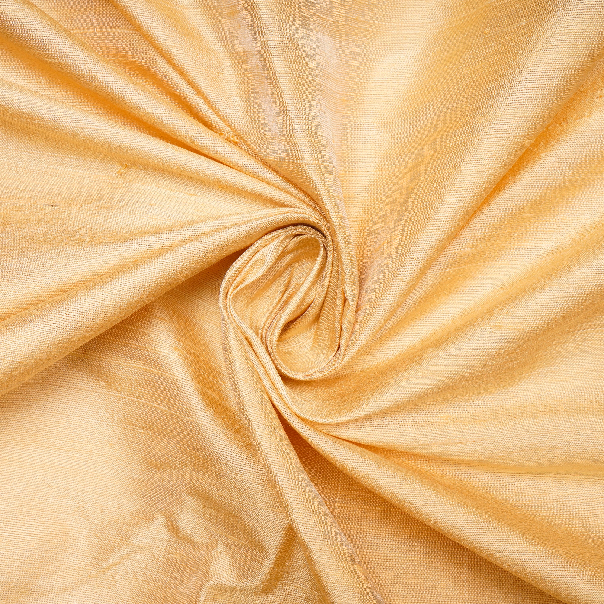 Mellow Yellow Color Blended Dupion Silk Fabric