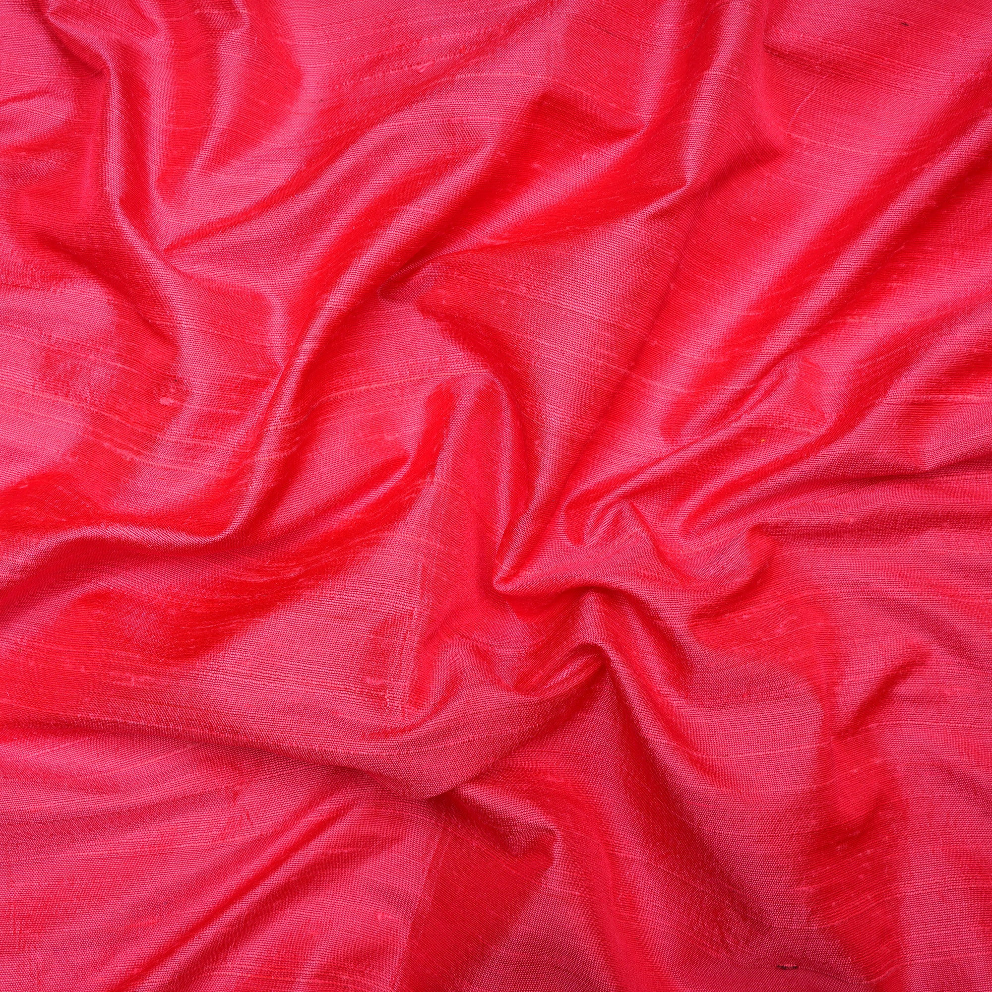 Pink Color Blended Dupion Silk Fabric