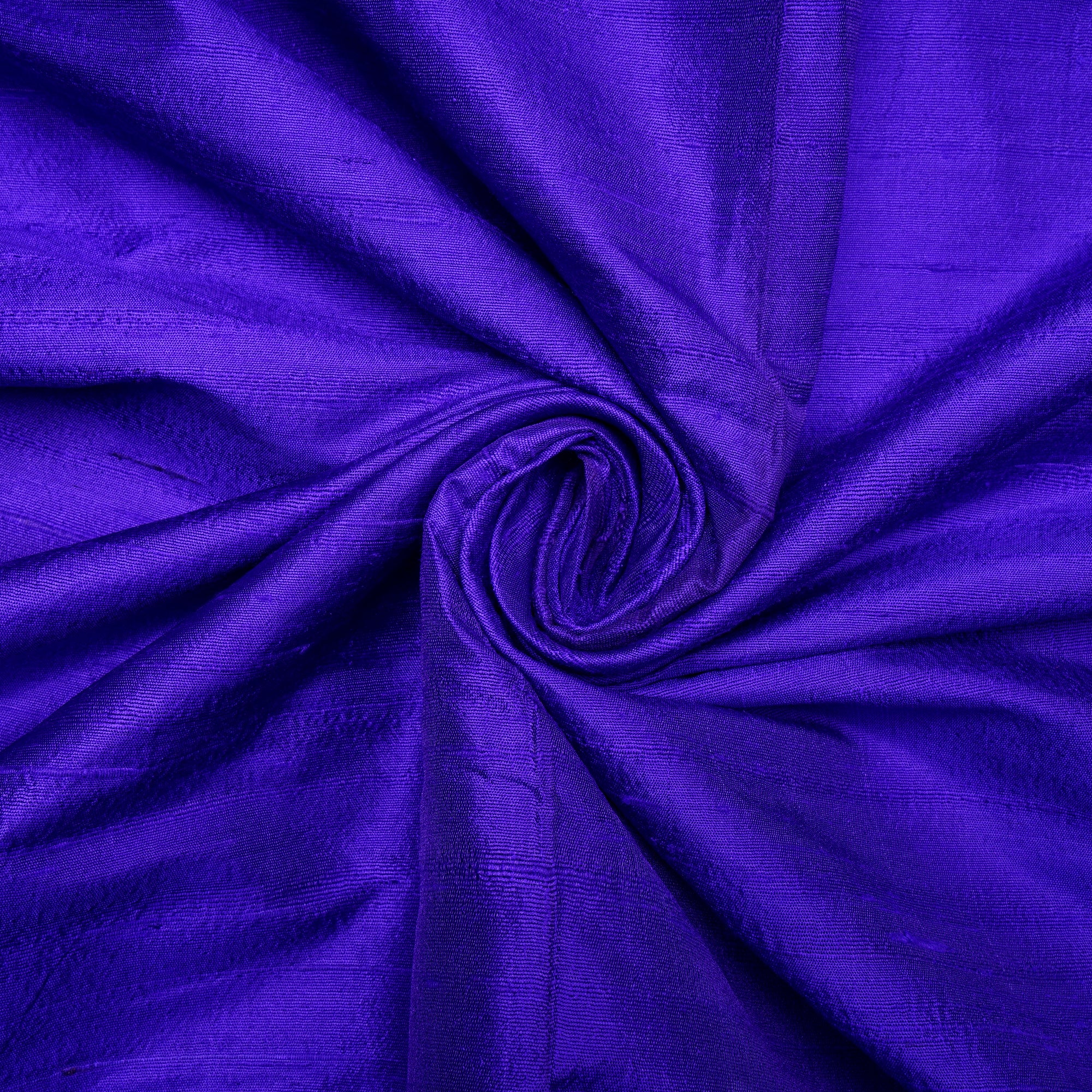 Buy Indigo Color Blended Dupion Silk Fabric 64404/36 | FFAB
