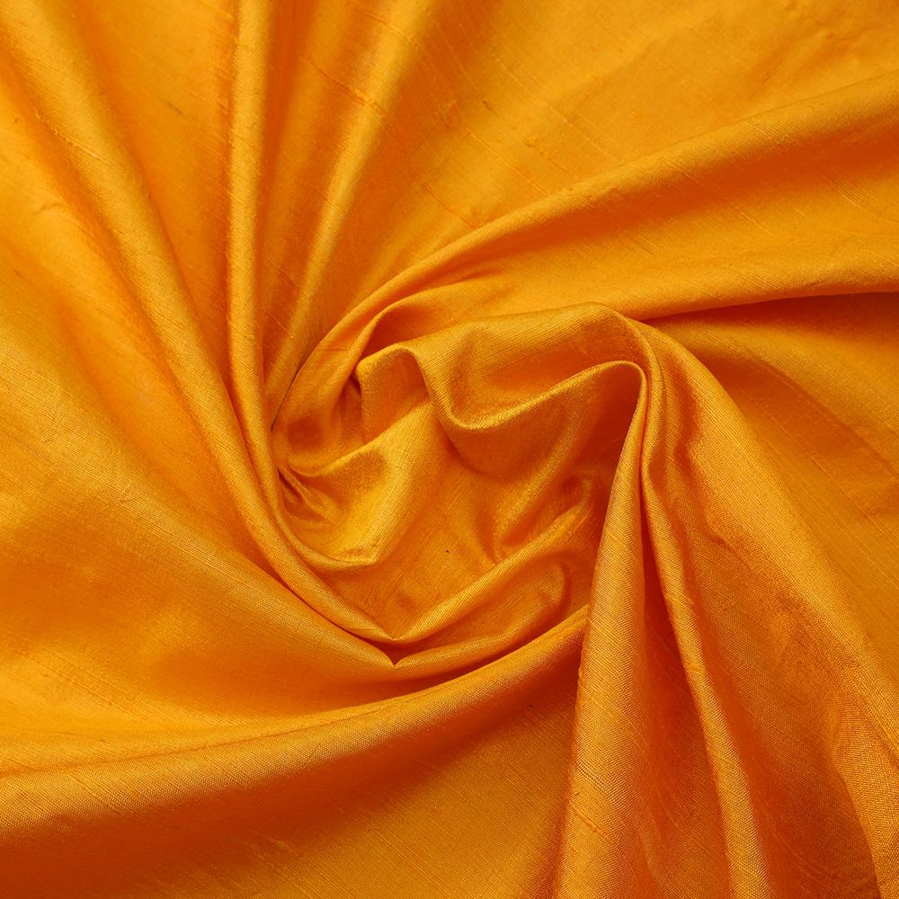 Mustard Color Dupion Tissue Silk Fabric