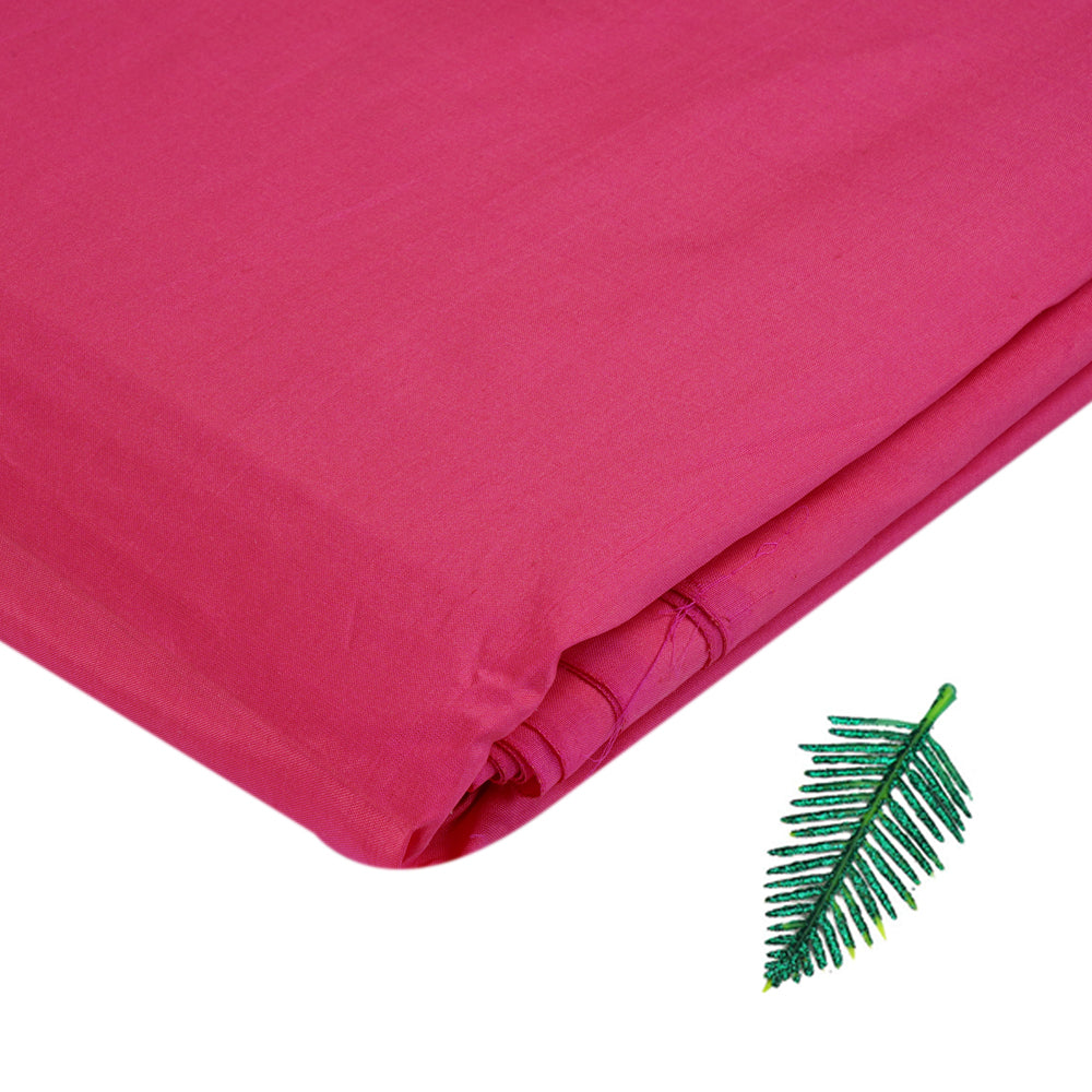 Pink Color Dupion Silk Fabric
