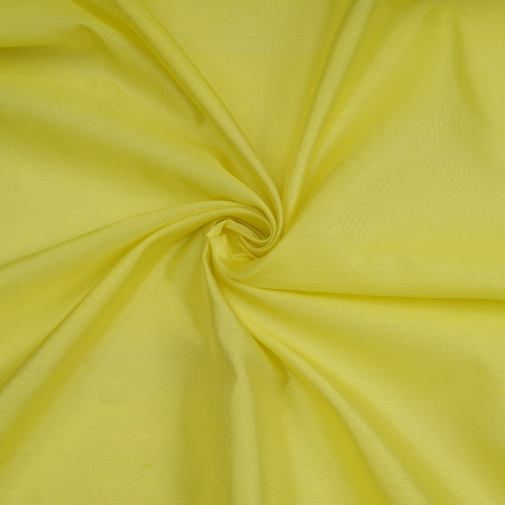 Yellow Color Yarn Dyed Kora Dupion SIlk Fabric