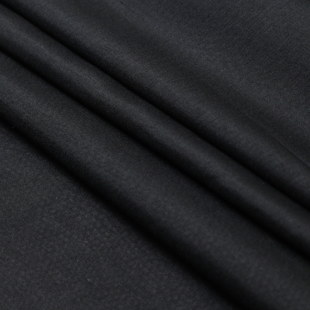 Black Color Bangalore Silk Fabric