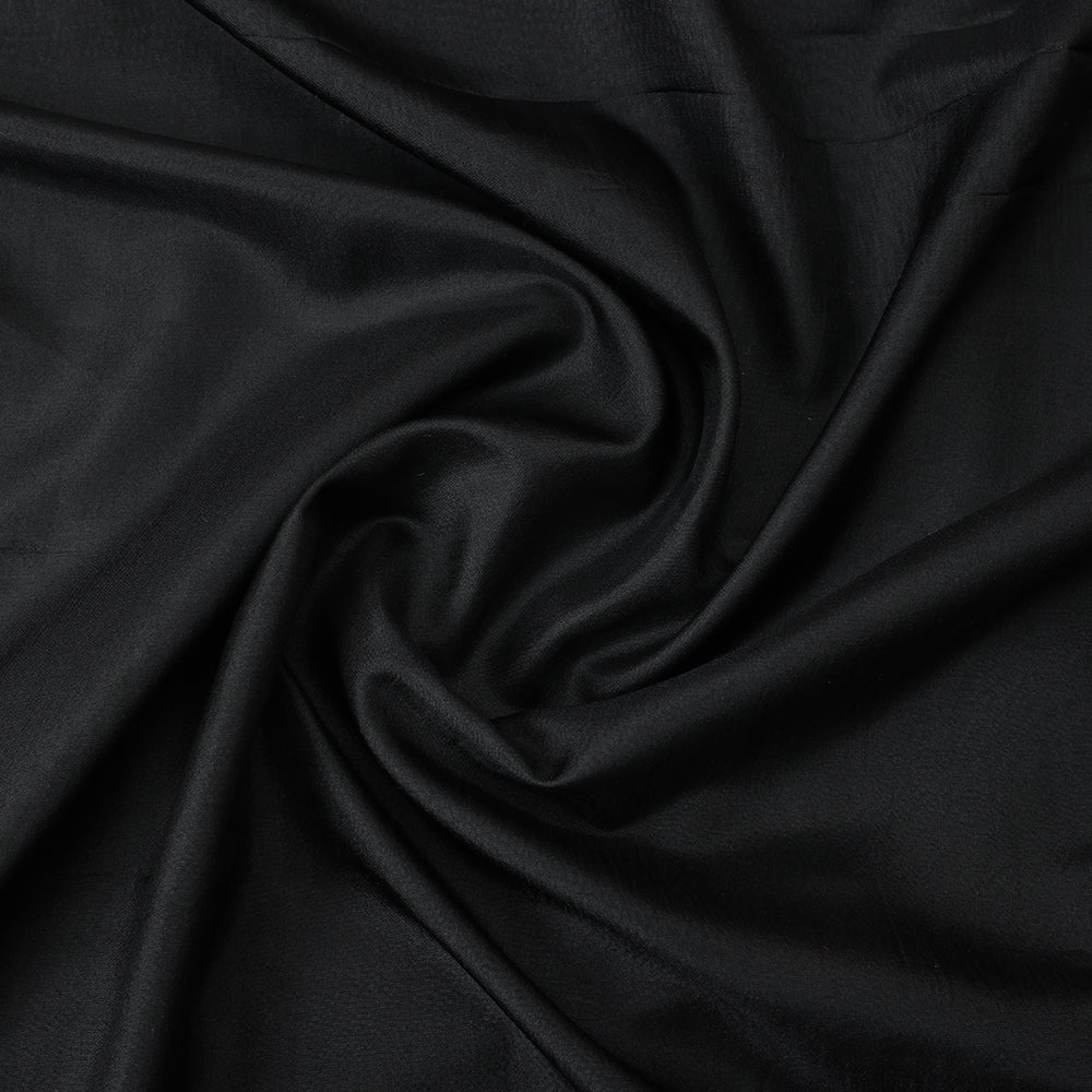 Black Color Bangalore Silk Fabric