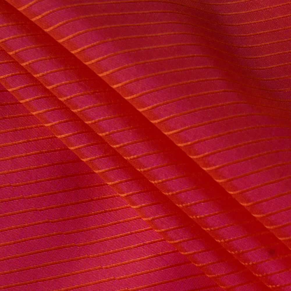 Pink Color Jacquard Silk Fabric