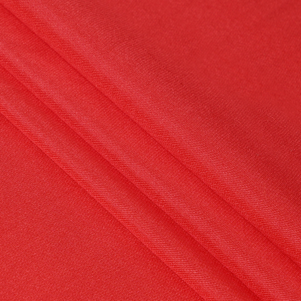 Red Color Satin Silk Fabric