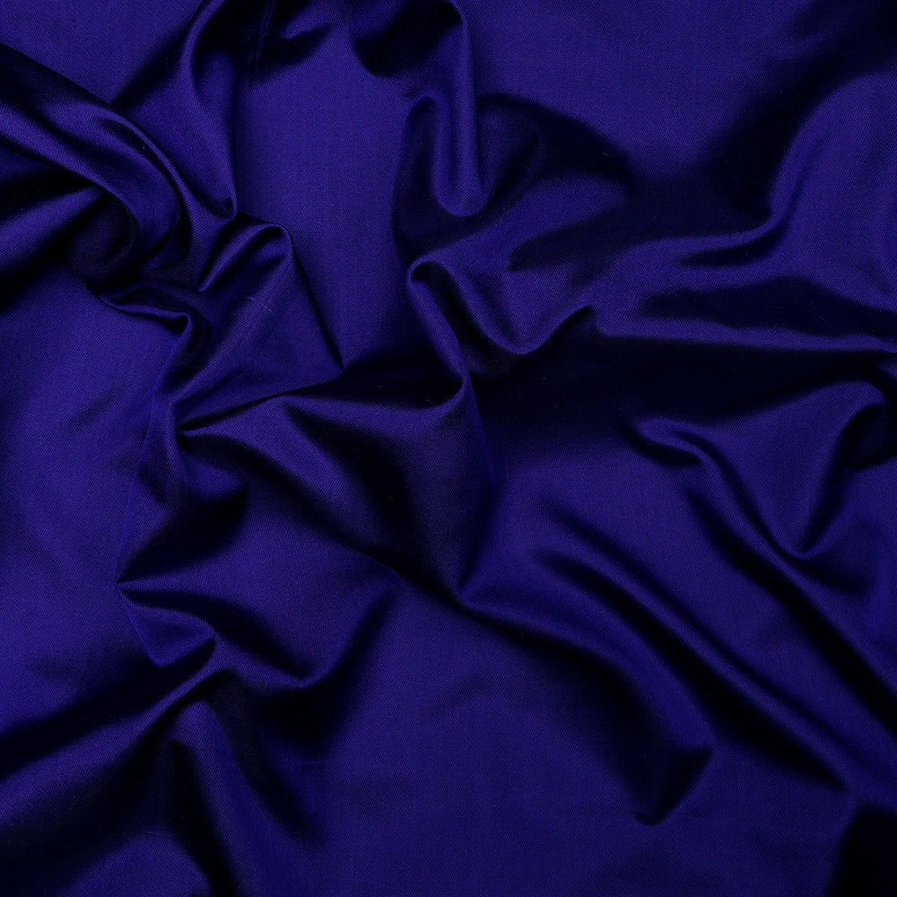 Royal Blue Color Satin Silk Fabric