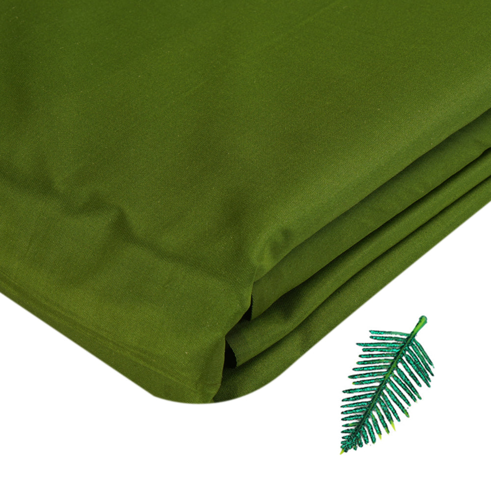 Green Color Satin Silk Fabric