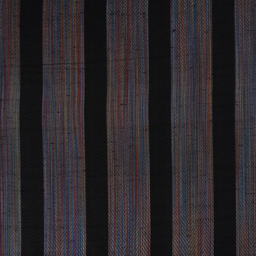 Black Color Dupion Silk Jacquard Fabric