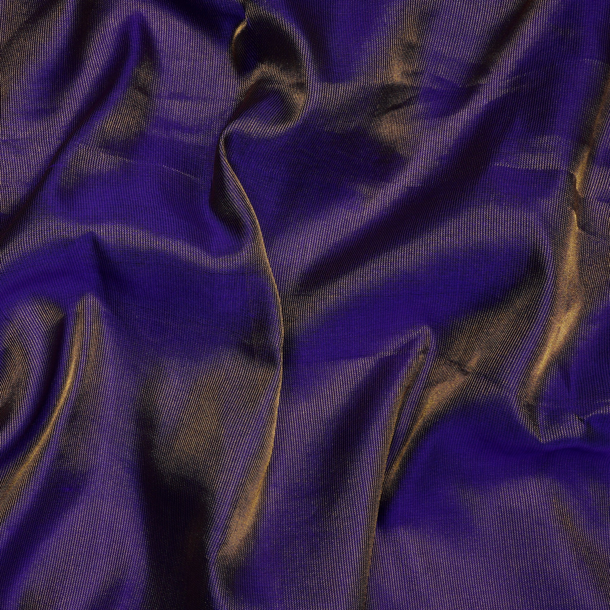 Irish Purple Yarn Dyed Zari Pin Striped Pattern Fancy Pure Silk Fabric