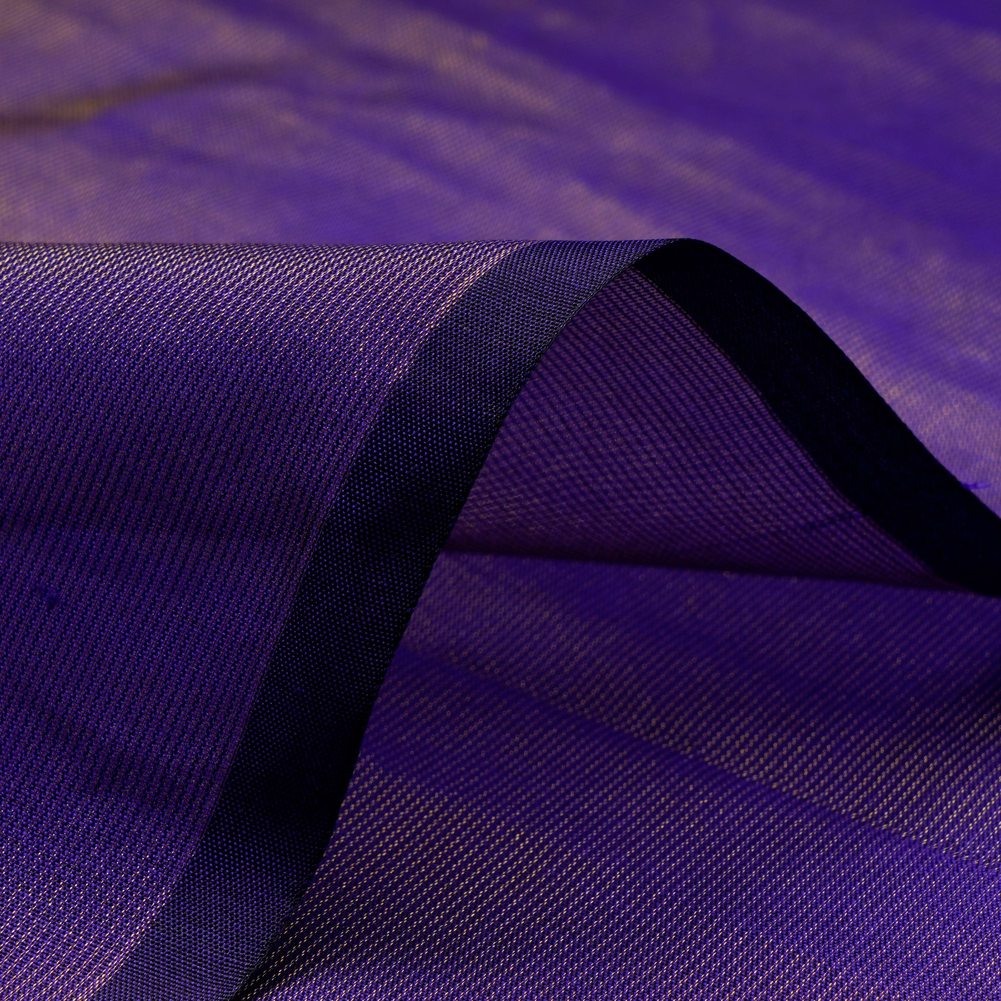 Irish Purple Yarn Dyed Zari Pin Striped Pattern Fancy Pure Silk Fabric