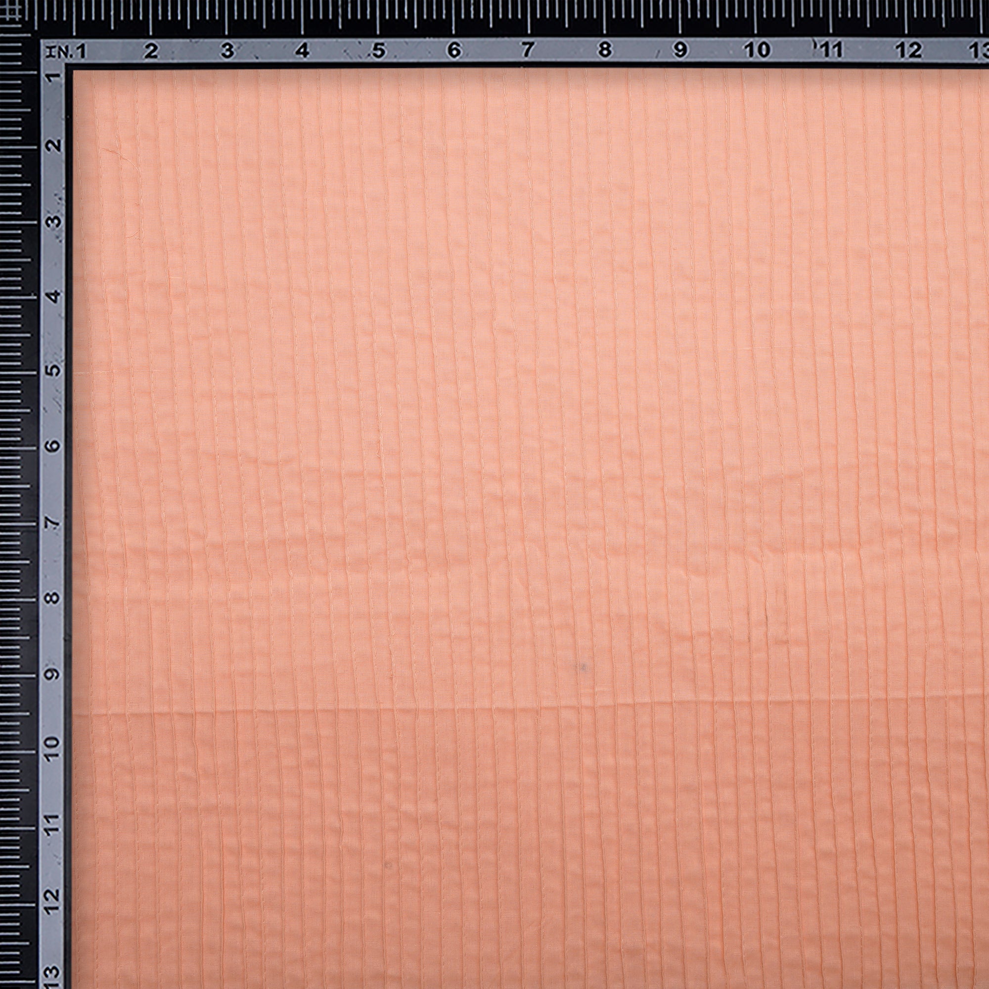 Buy Peach Nectar Pintuck Pattern High Twist Cotton Voile