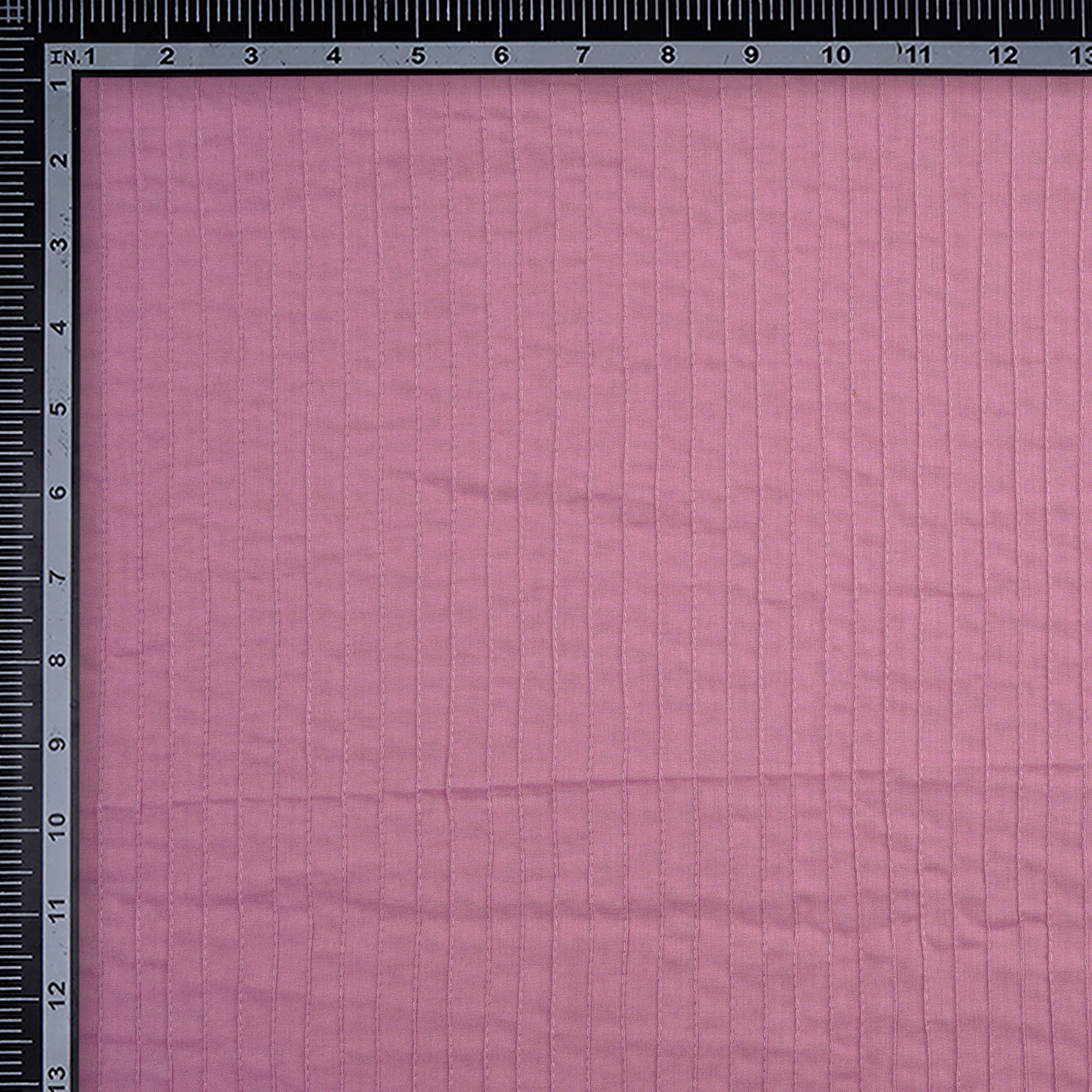 Carnation Pink Pintuck Pattern High Twist Cotton Voile Fabric