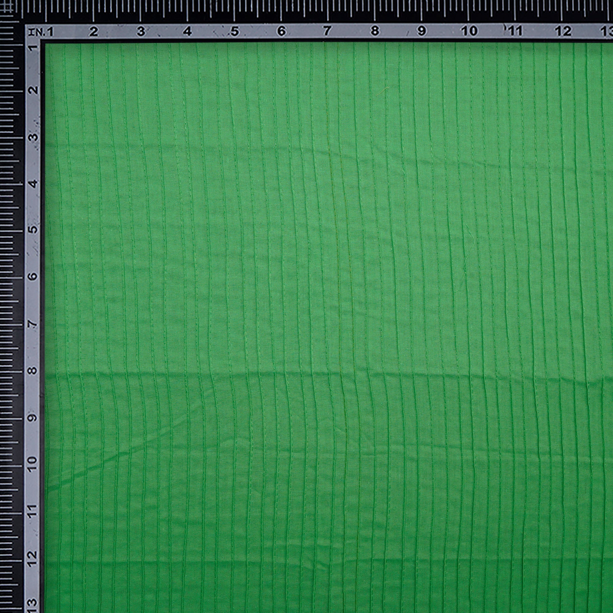 Summer Green Pintuck Pattern High Twist Cotton Voile Fabric