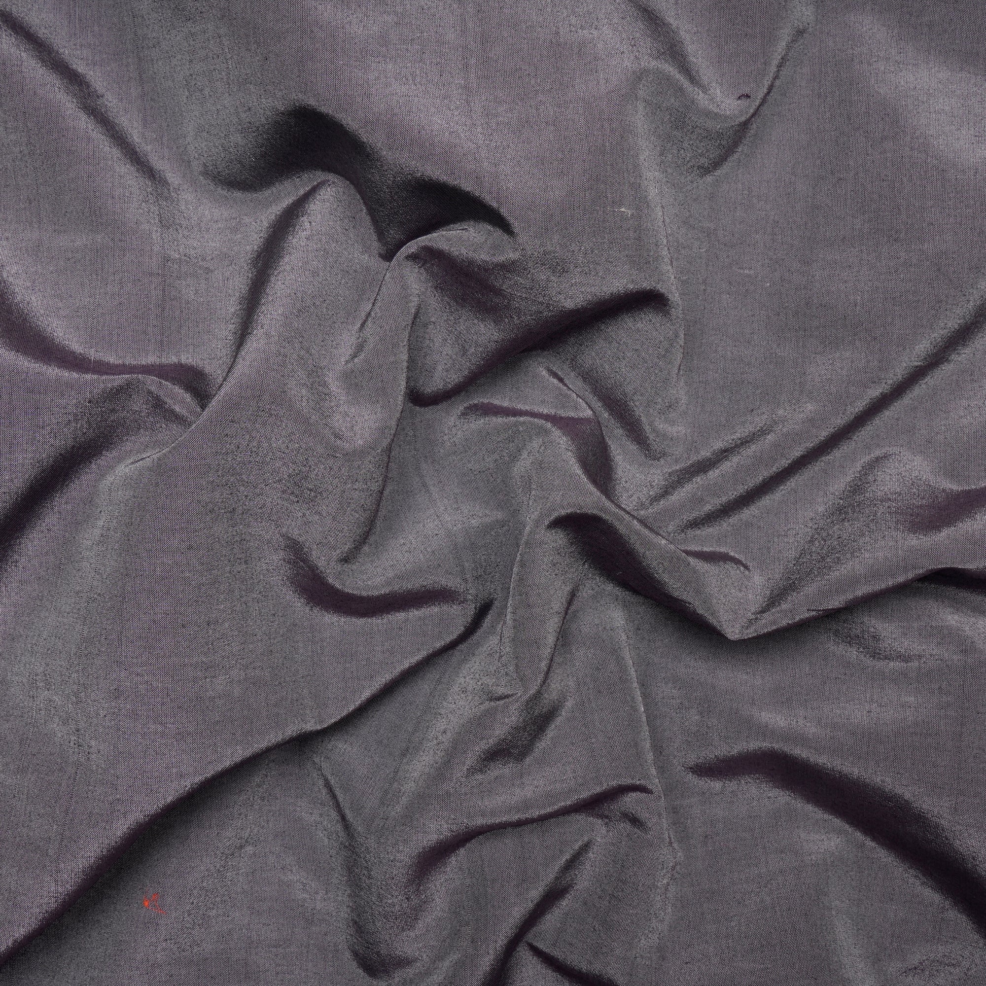 Grey Color Cotton Silk Fabric