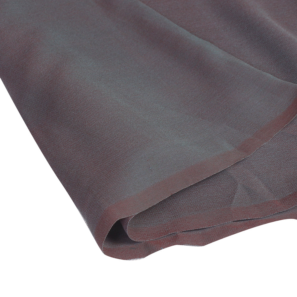 Grey Color Georgette Silk Fabric