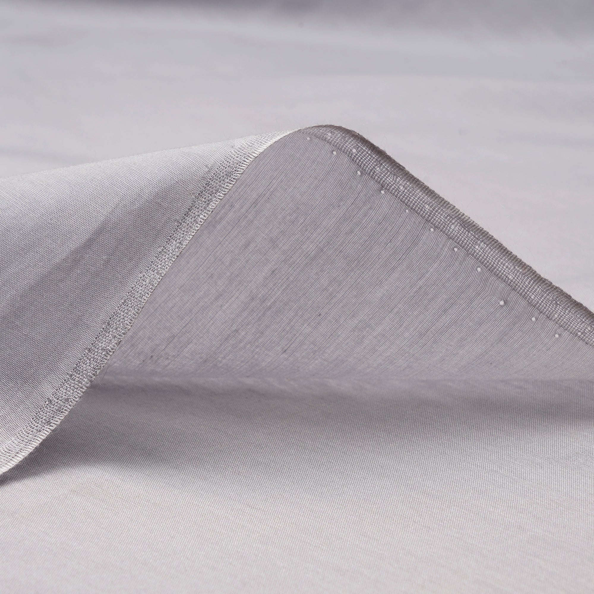 Steel Grey Color Plain Cotton Silk Fabric