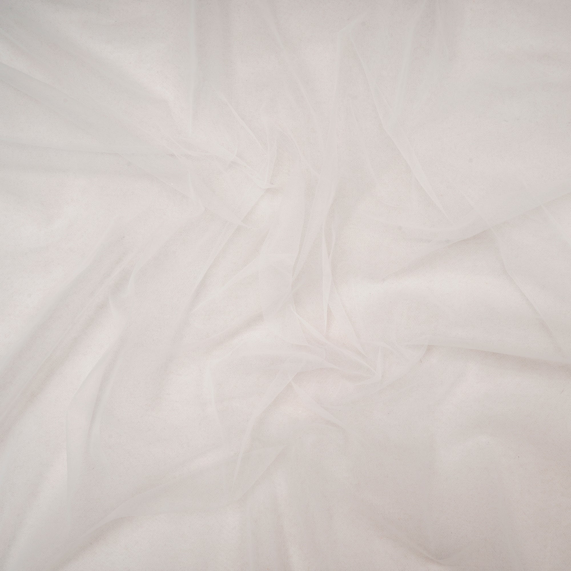 Cream Color Premium Butterfly Net Dyeable Fabric