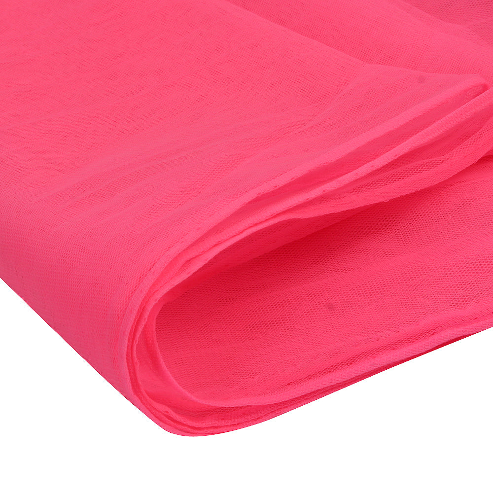Pink Color Nylon Butterfly Net Fabric