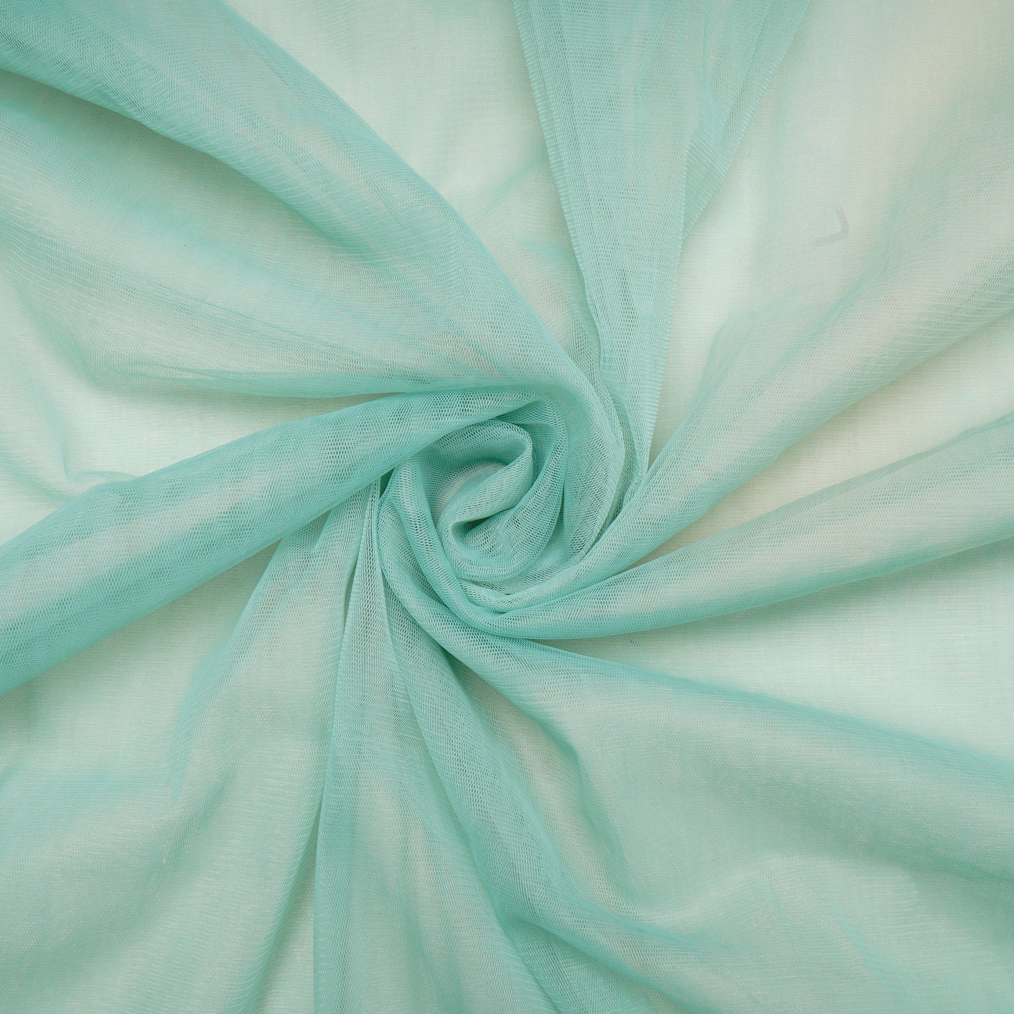 Aqua Green Color Nylon Butterfly Net Fabric
