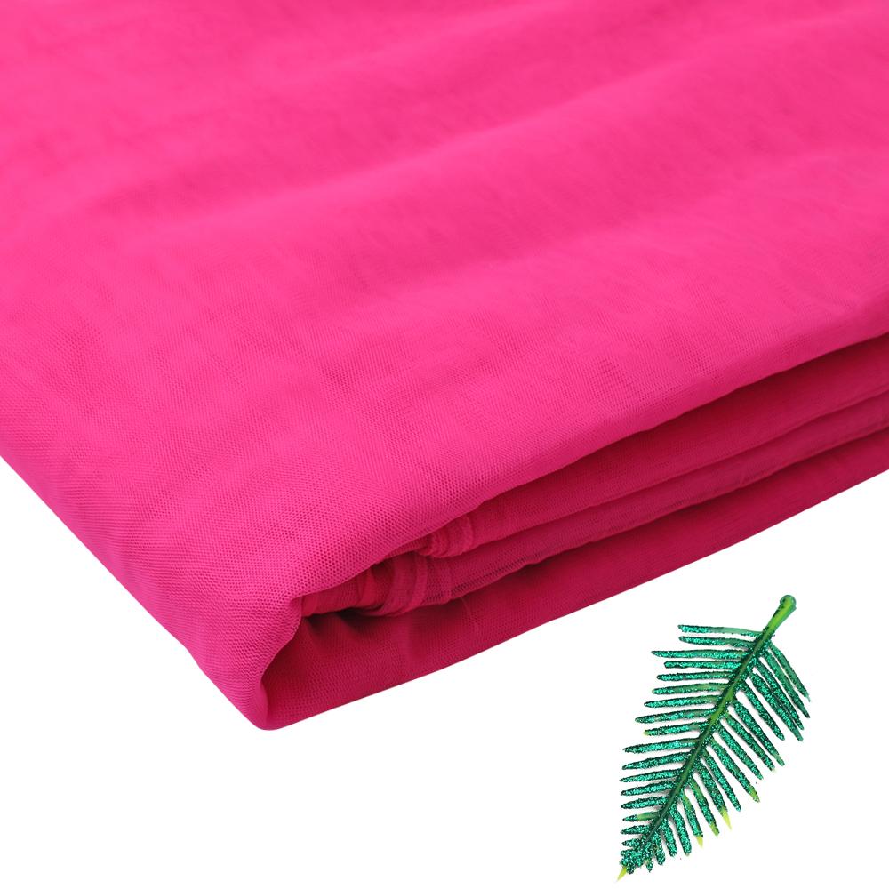 Magenta Color Nylon Butterfly Net Fabric
