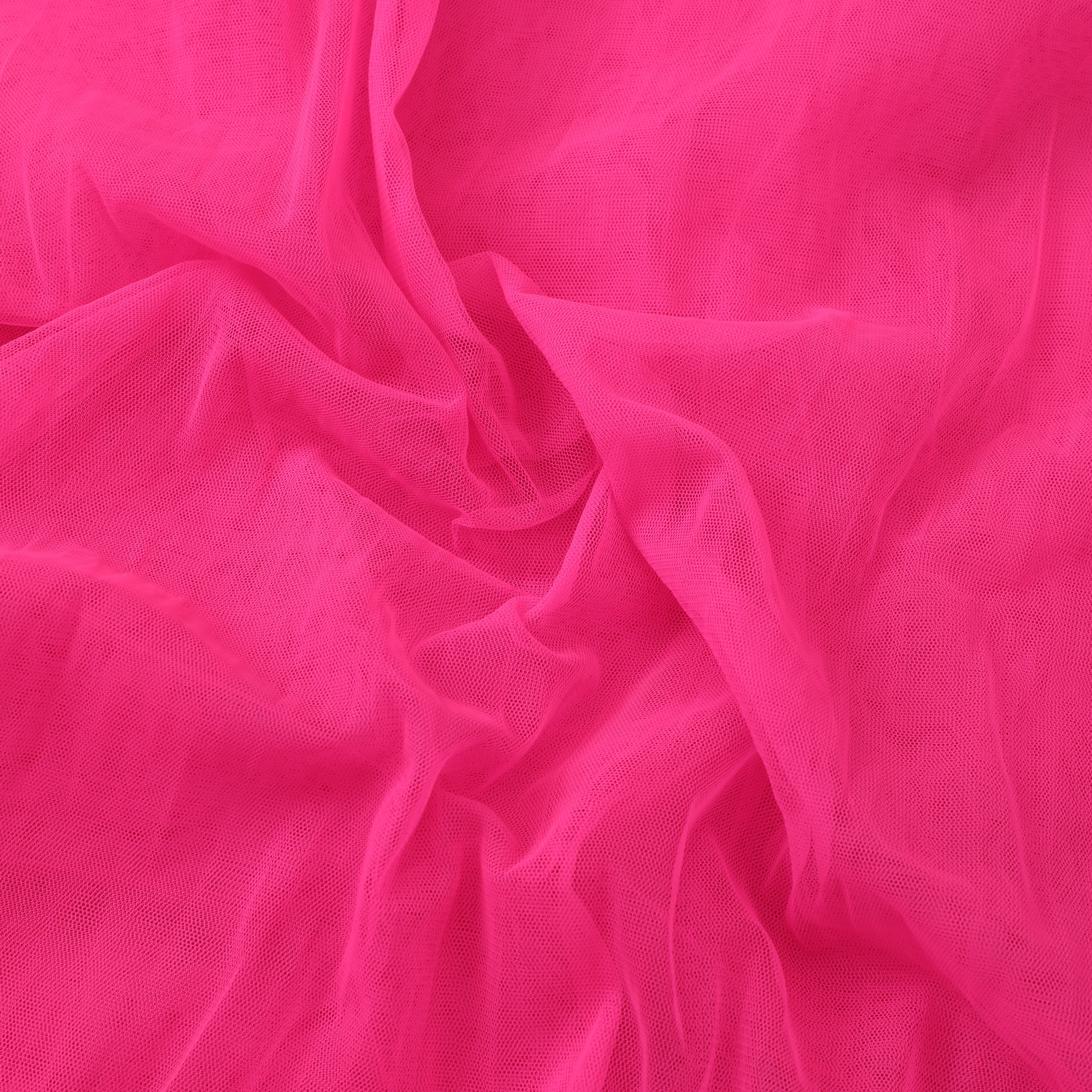 Magenta Color Nylon Butterfly Net Fabric