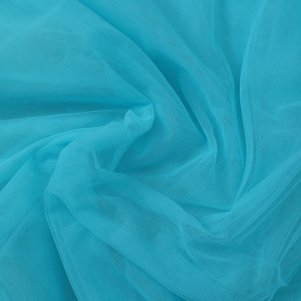 Sky Blue Color Nylon Butterfly Net Fabric