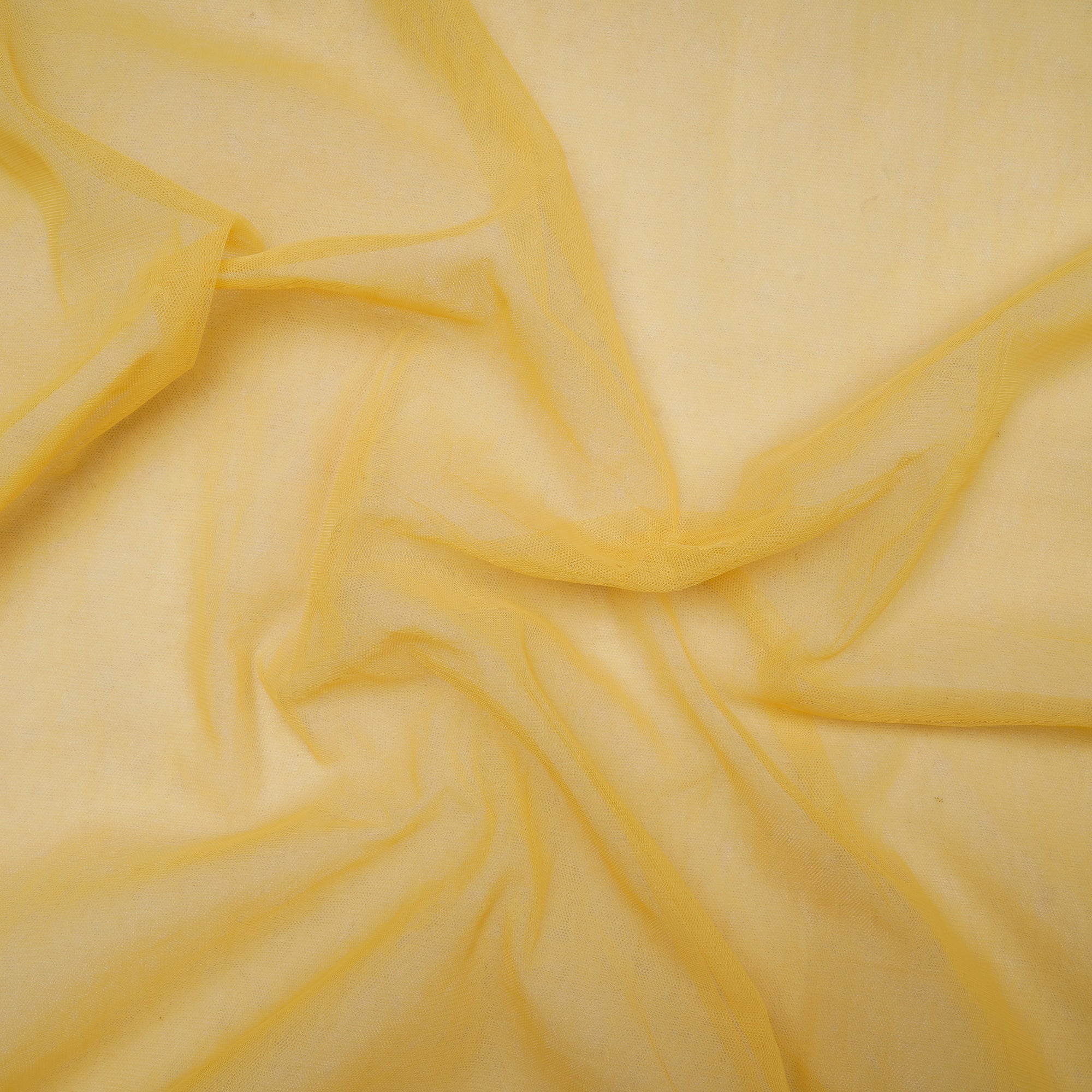 Tuscan Sun Yellow Color Nylon Butterfly Net Fabric
