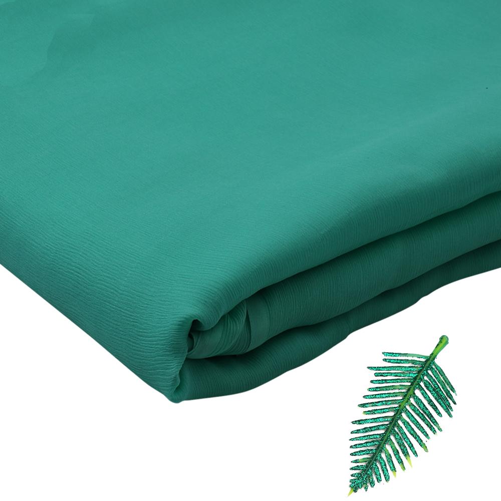 Spring Green Color Piece Dyed Chiffon Silk Fabric
