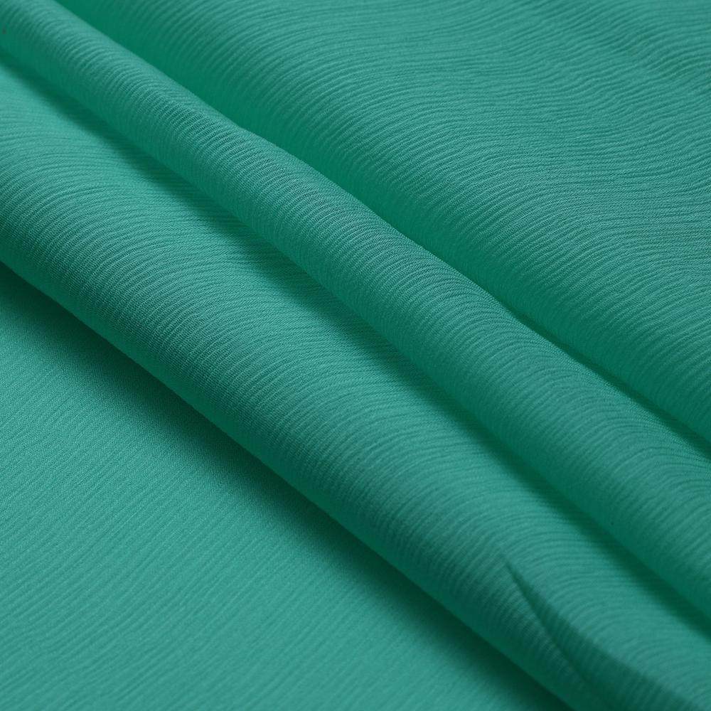 Spring Green Color Piece Dyed Chiffon Silk Fabric