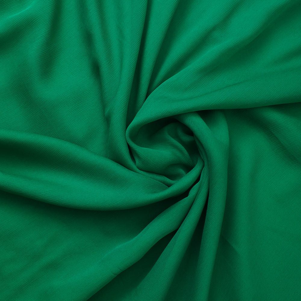 Forest Color Piece Dyed Chiffon Silk Fabric