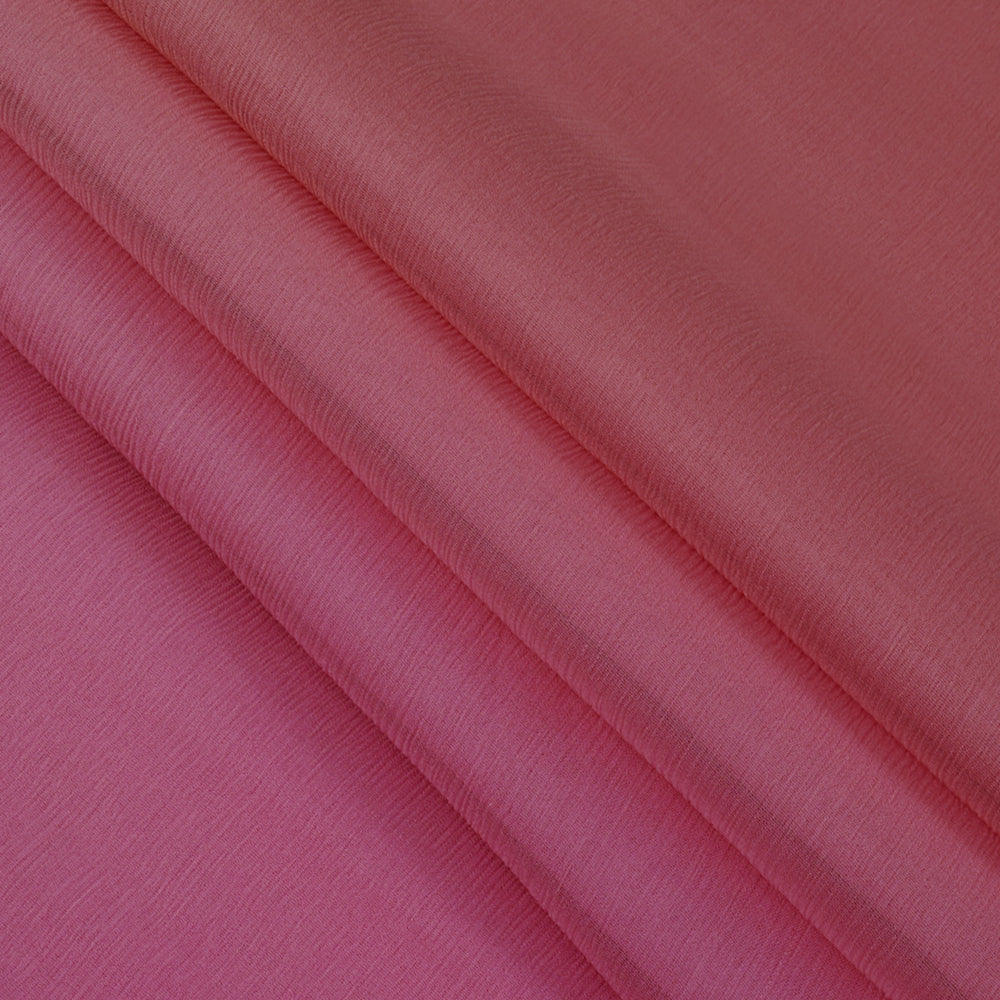 Light Pink Color Ombre Dyed Chiffon Silk Fabric