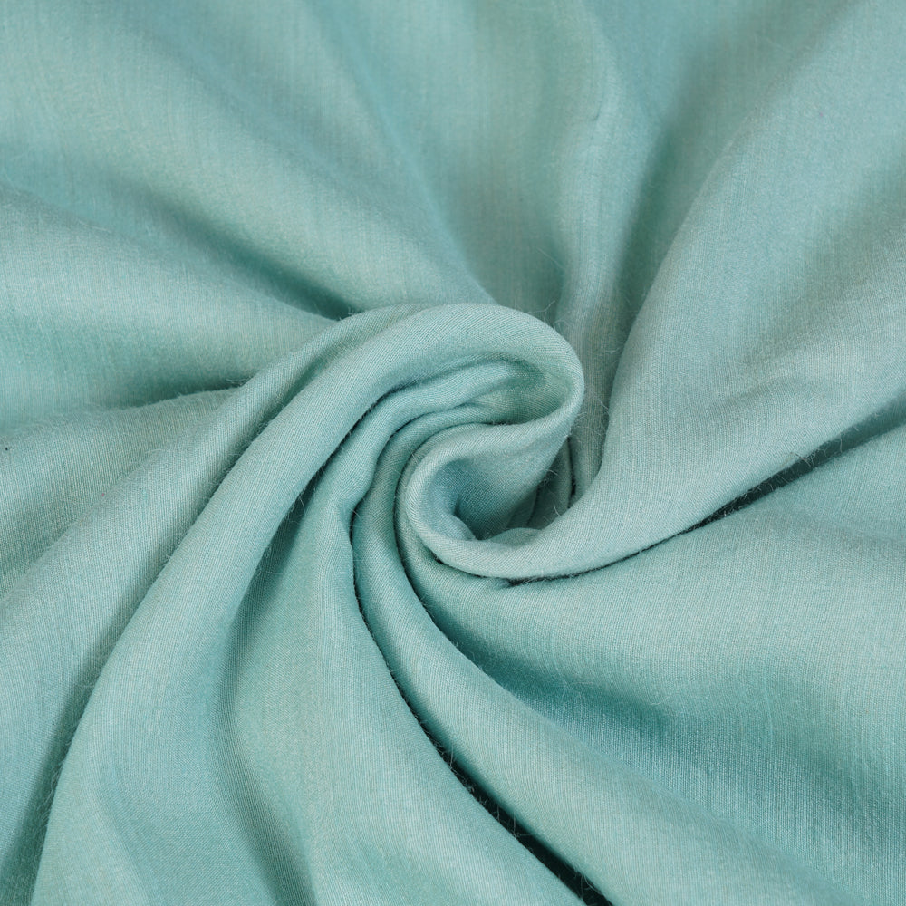 Light Blue Color Piece Dyed Muga Georgette Fabric