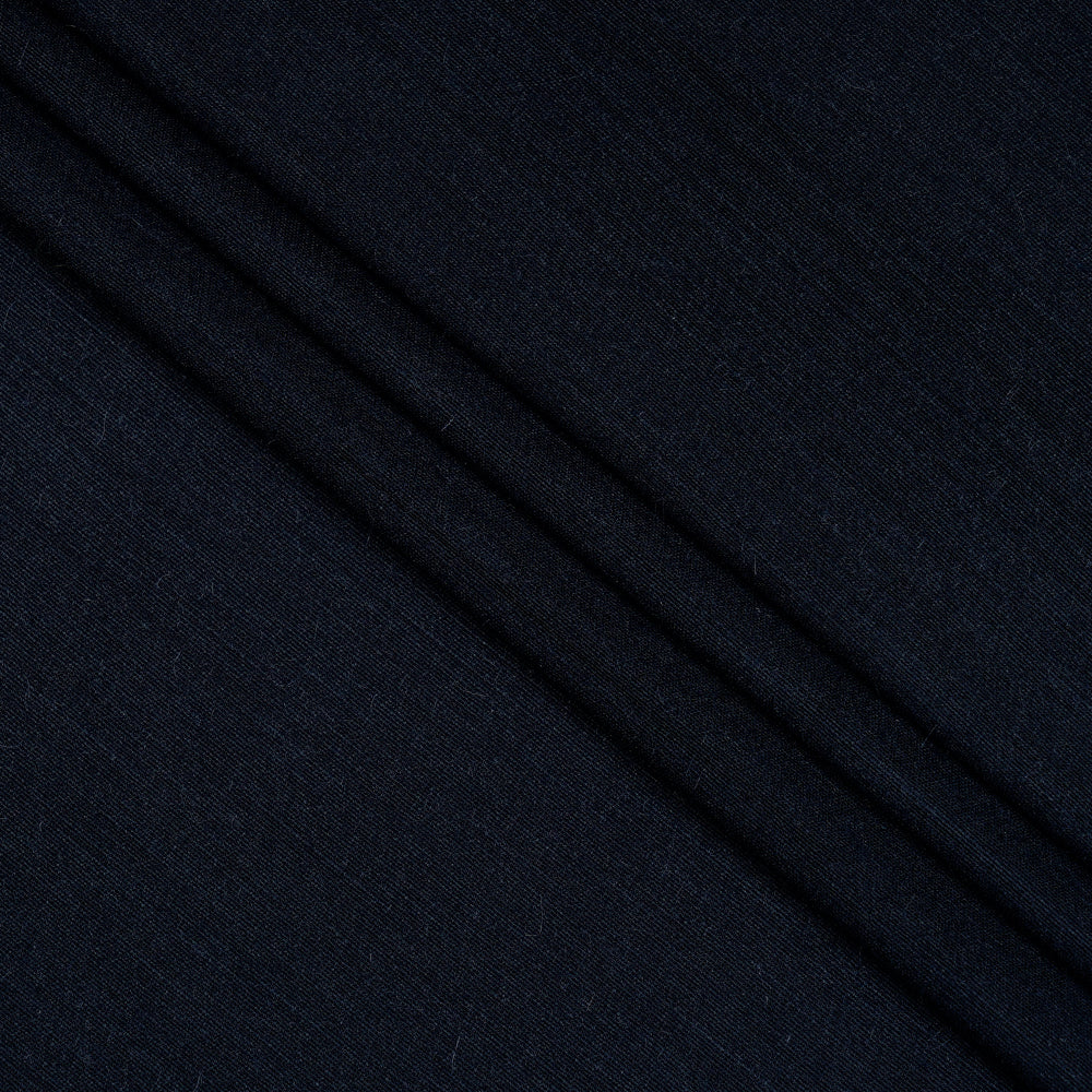 Navy Blue Color Muga Georgette Silk Fabric