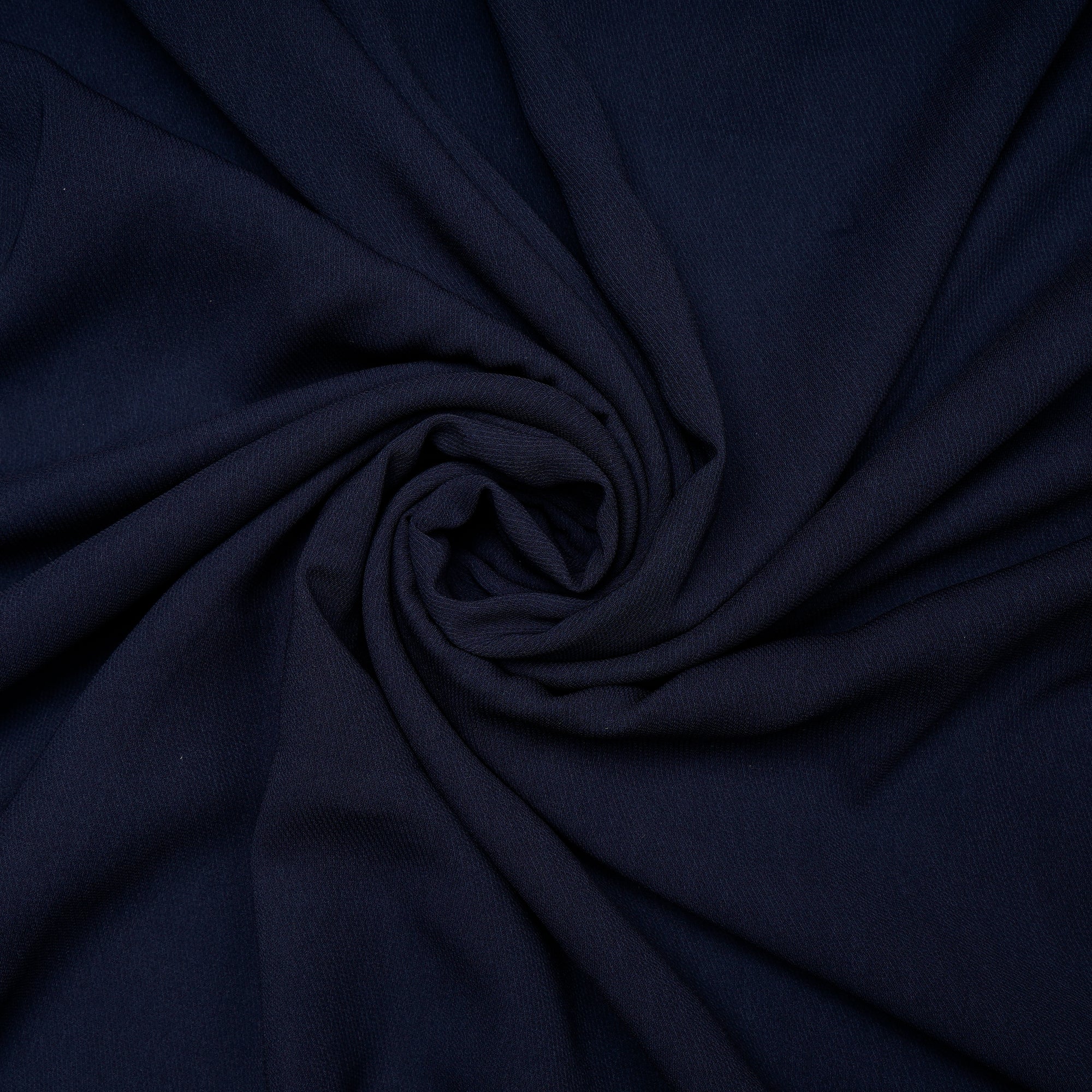 Dark Blue Color Polyester Twill Georgette Fabric