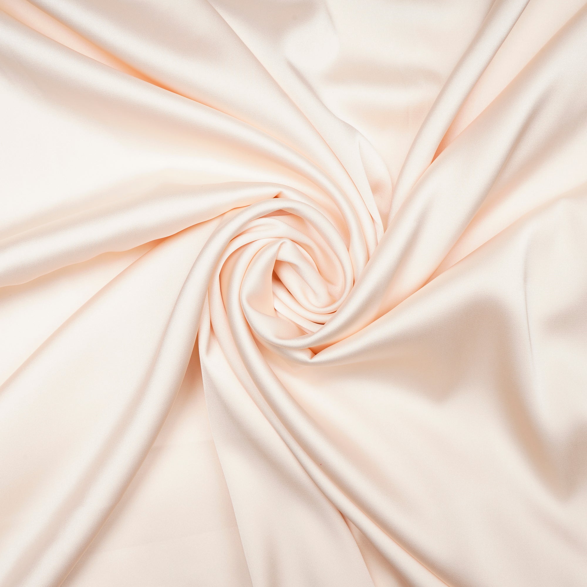 Cream Color Satin Lycra Fabric
