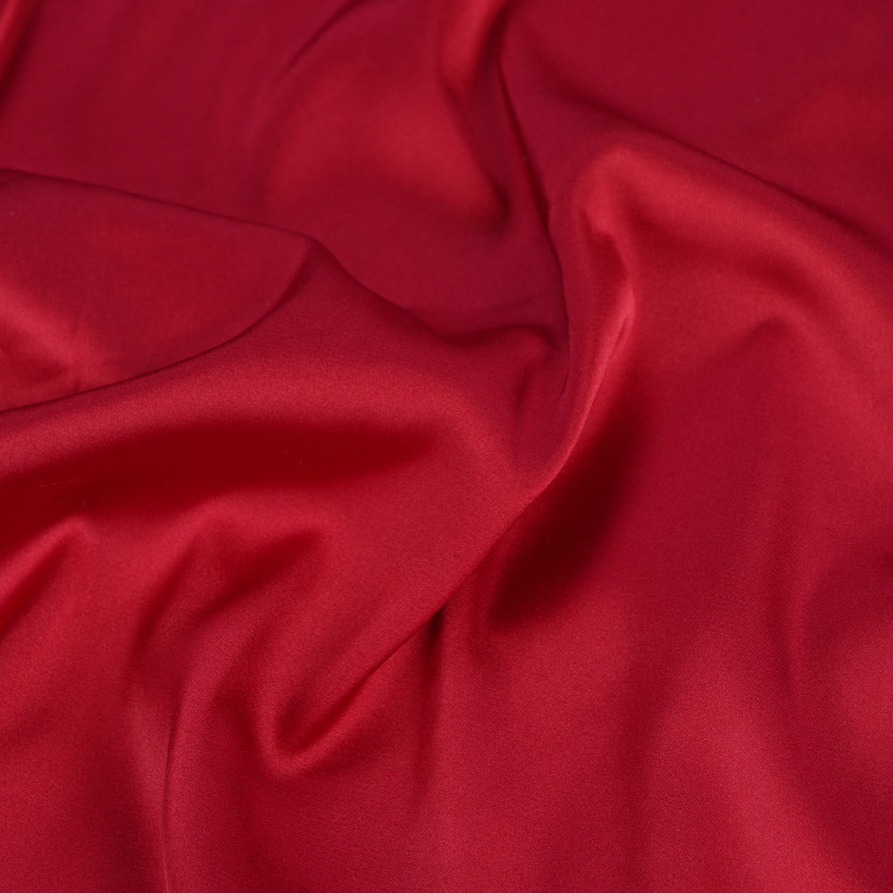 Maroon Color Satin Lycra Fabric