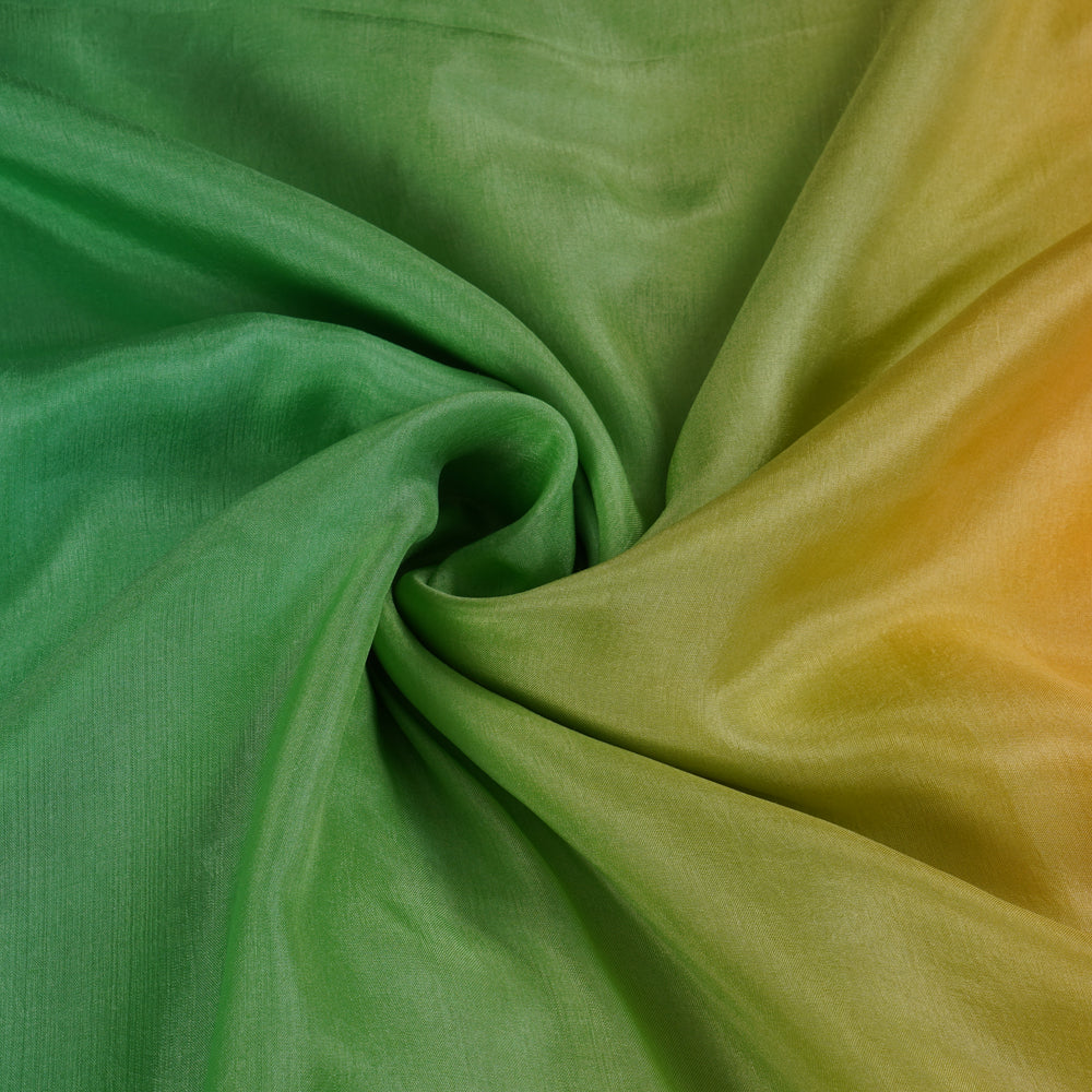 Multi Color Ombre Dyed Taby Silk Fabric