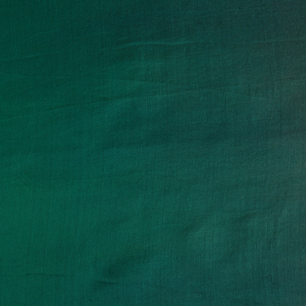 Green-Blue Color Ombre Dyed Tabby Silk Fabric