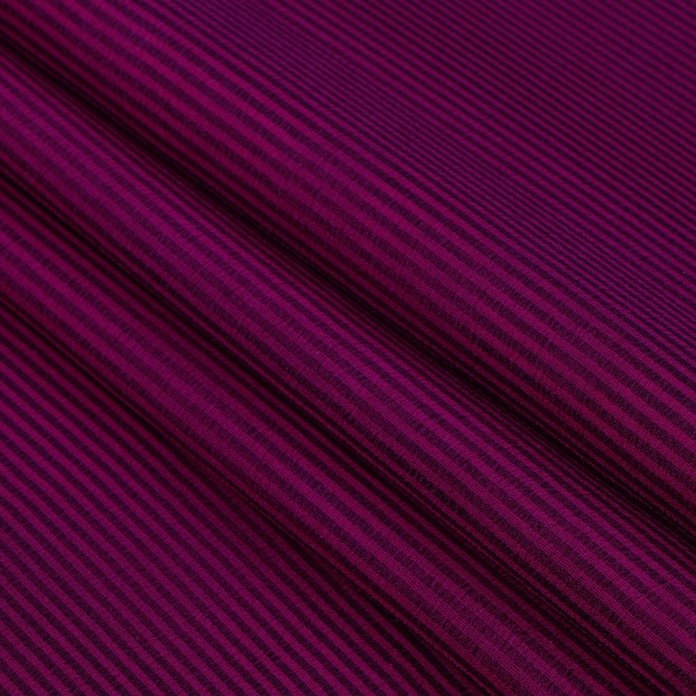Pink Color Striped Chiffon Silk Fabric