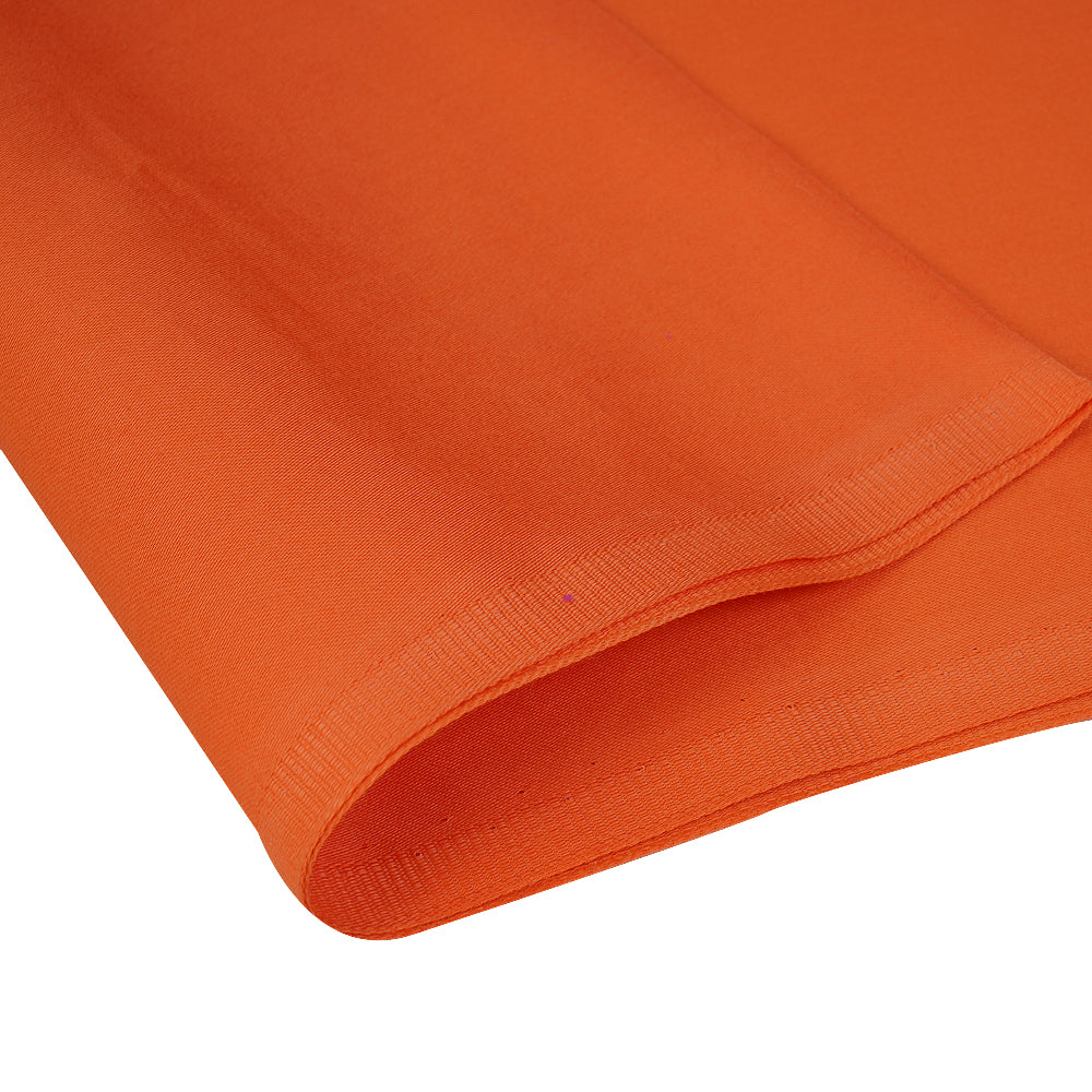 Orange-Red Color Ombre Dyed Silk Fabric