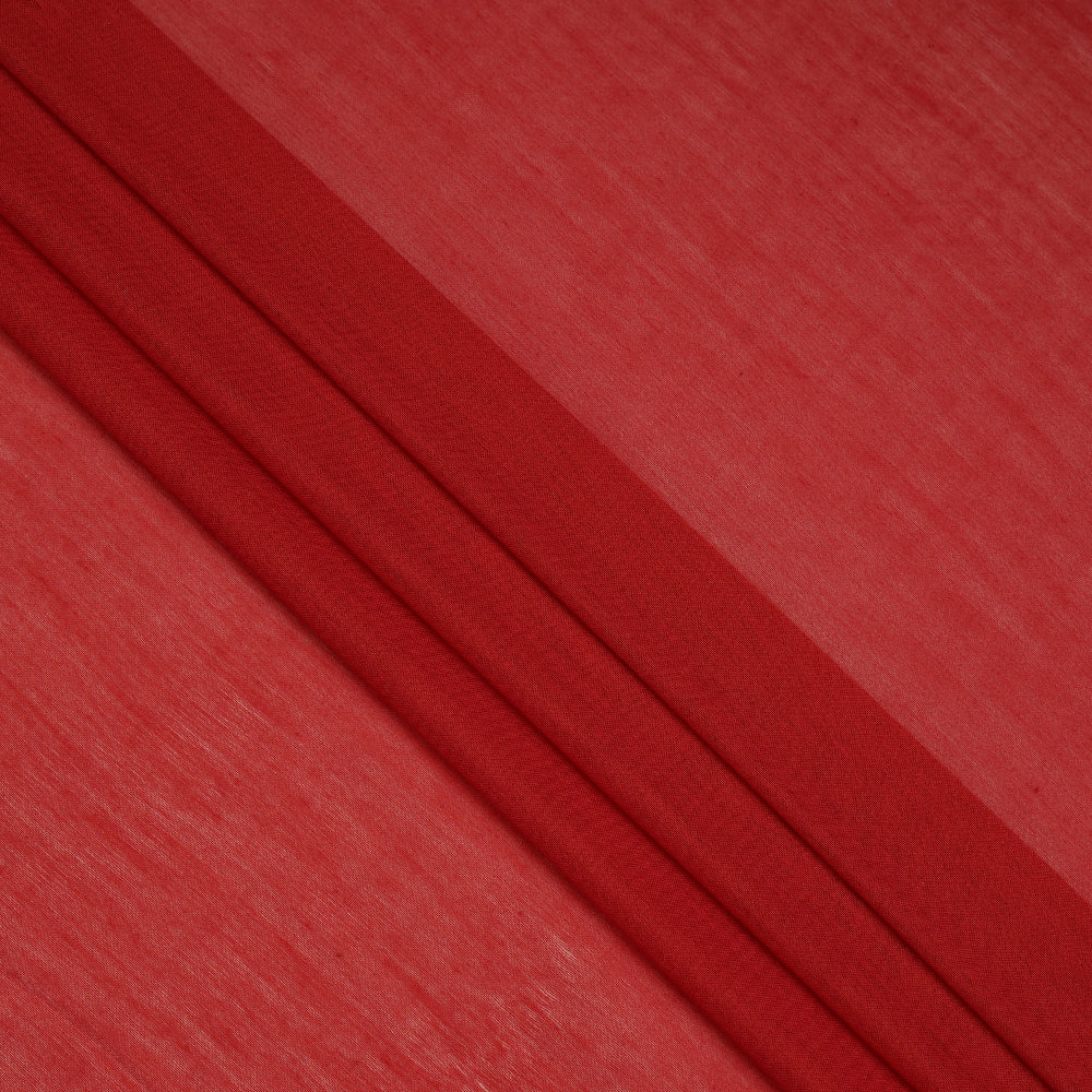 Red Color Cotton Silk Fabric