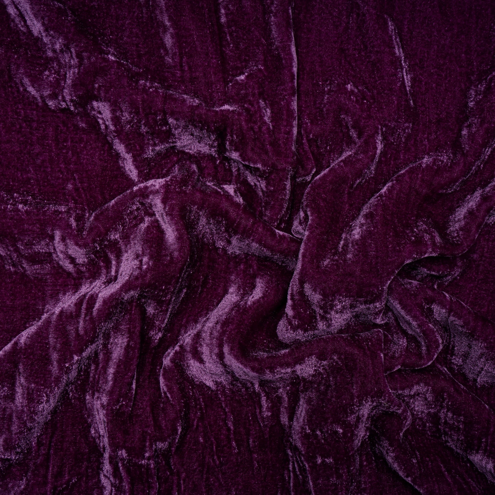 Deep Purple Piece Dyed Silk Velvet Fabric