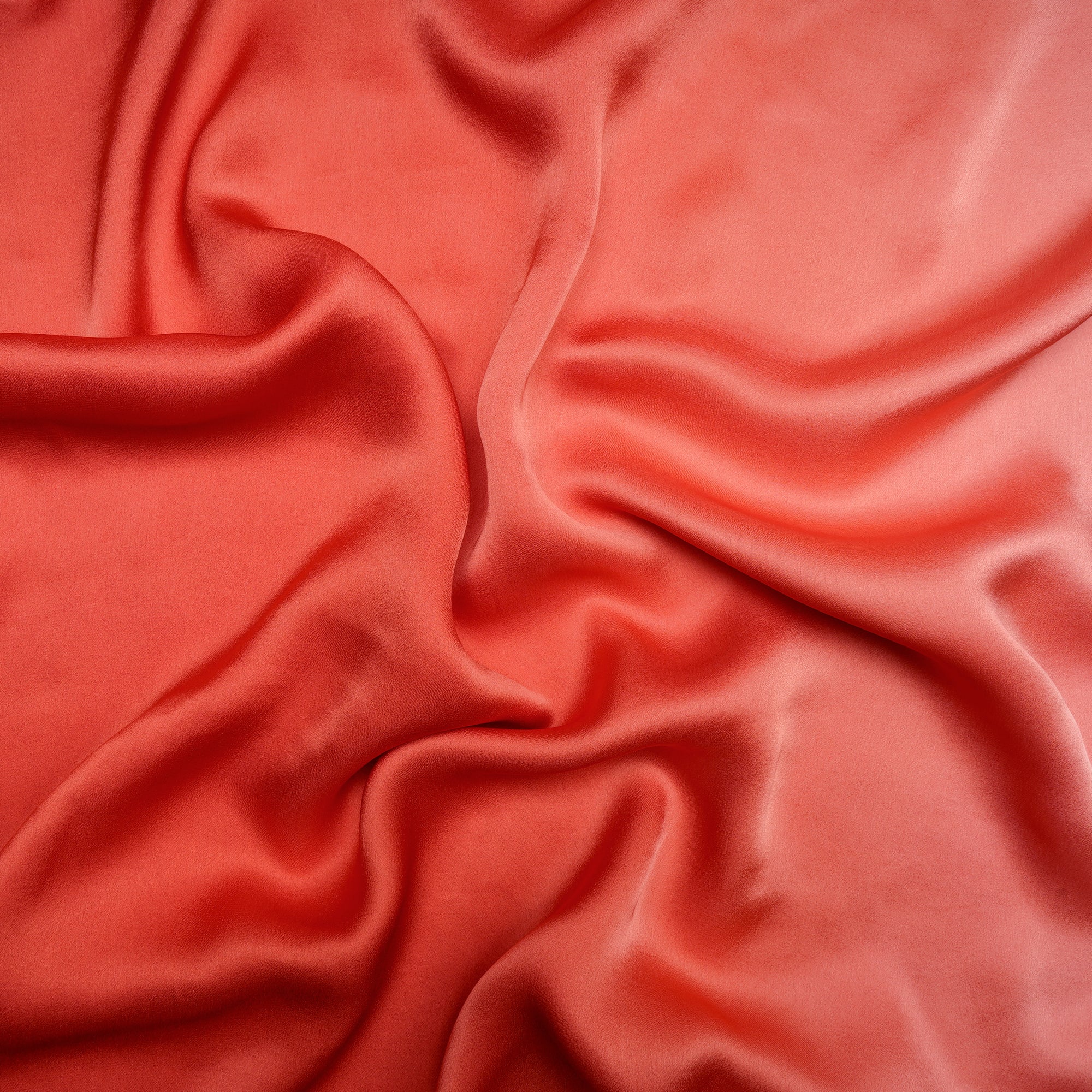 Multi Color Ombre Dyed Georgette Satin Fabric