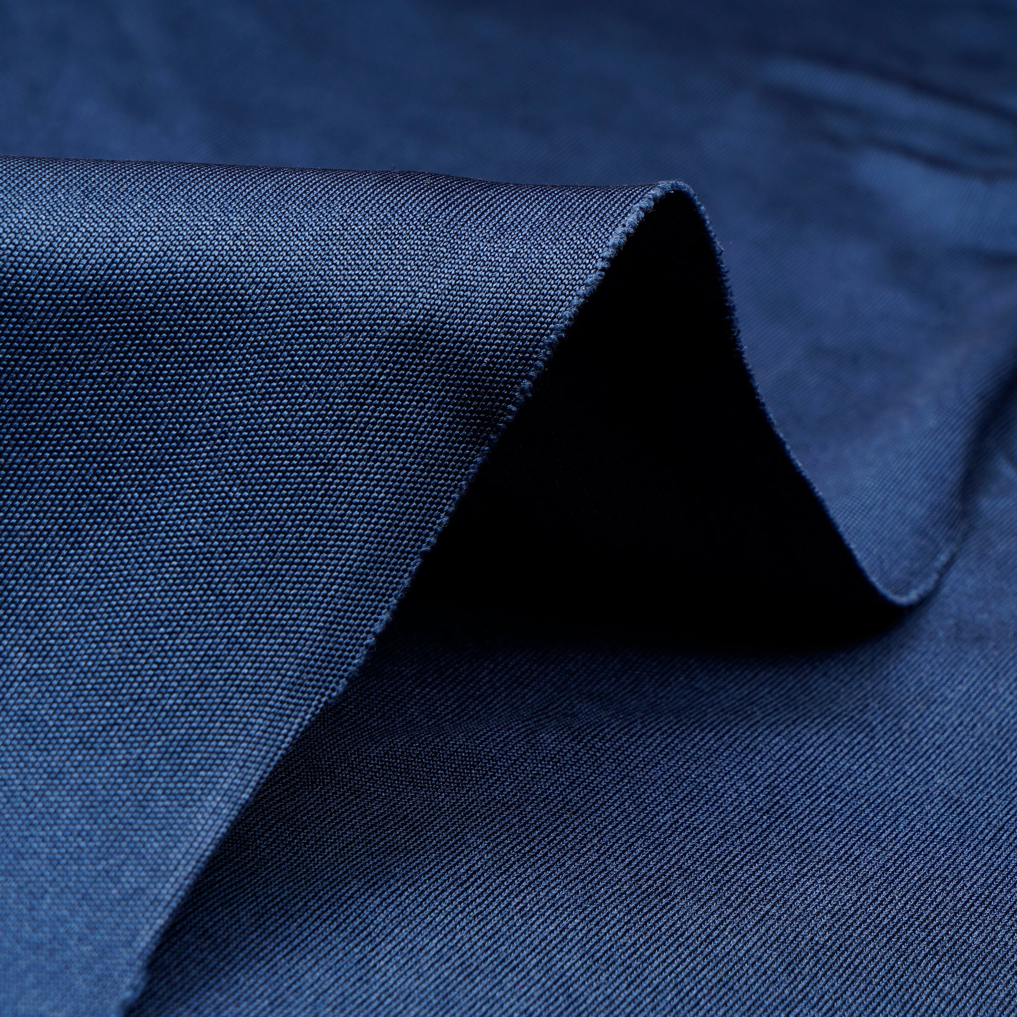 Dark Blue Color Silk Knitted Fabric
