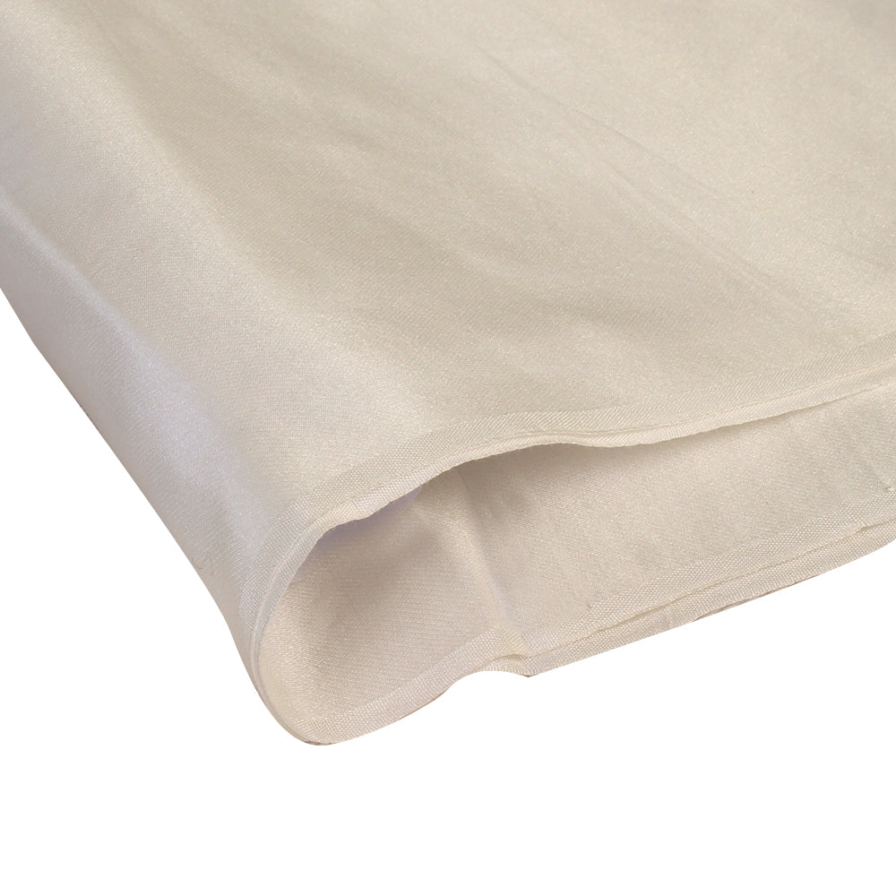 White Color Cotton Silk Satin Fabric