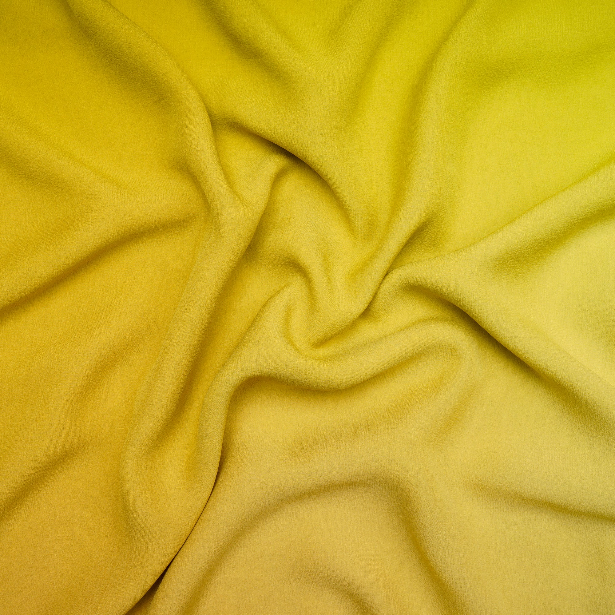 Multi Color Ombre Dyed Georgette Silk Fabric with Zari Border