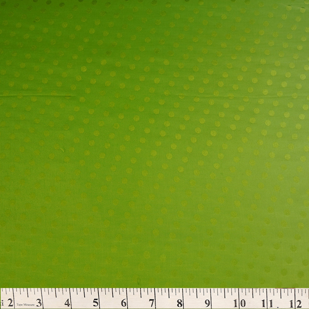 Green Color Ombre Dyed Crepe Jacquard Fabric